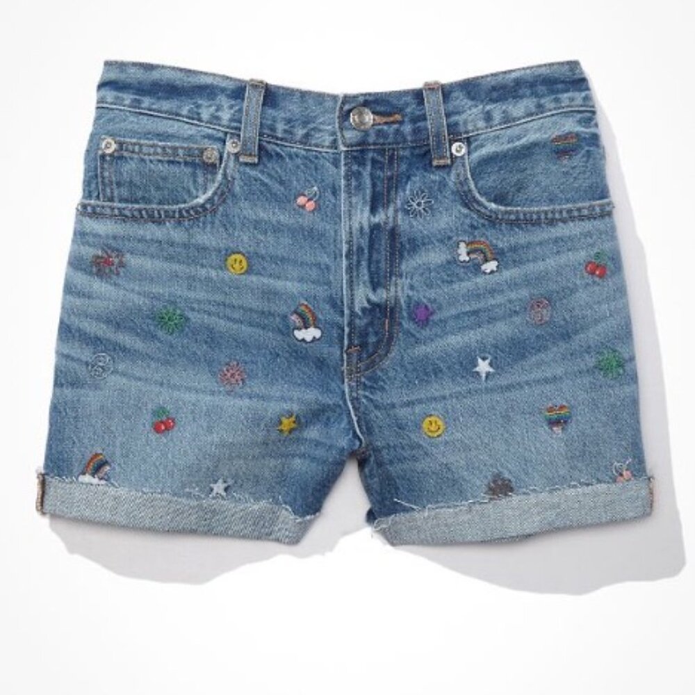 American Eagle ae Pride Emoji Shorts